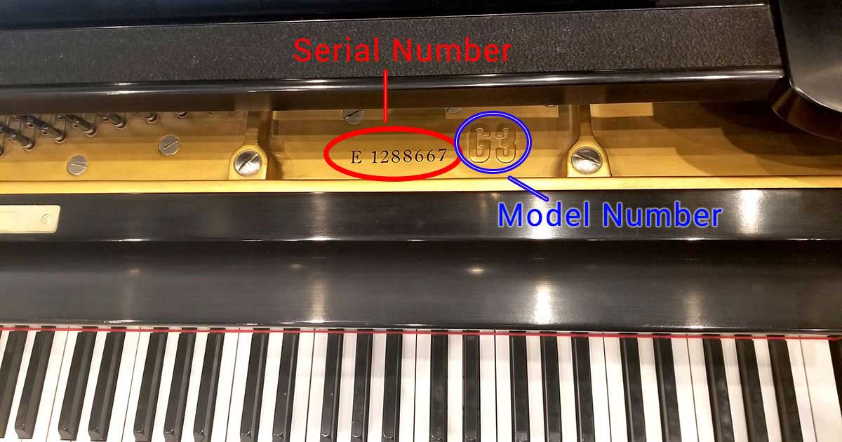 grand piano serial number